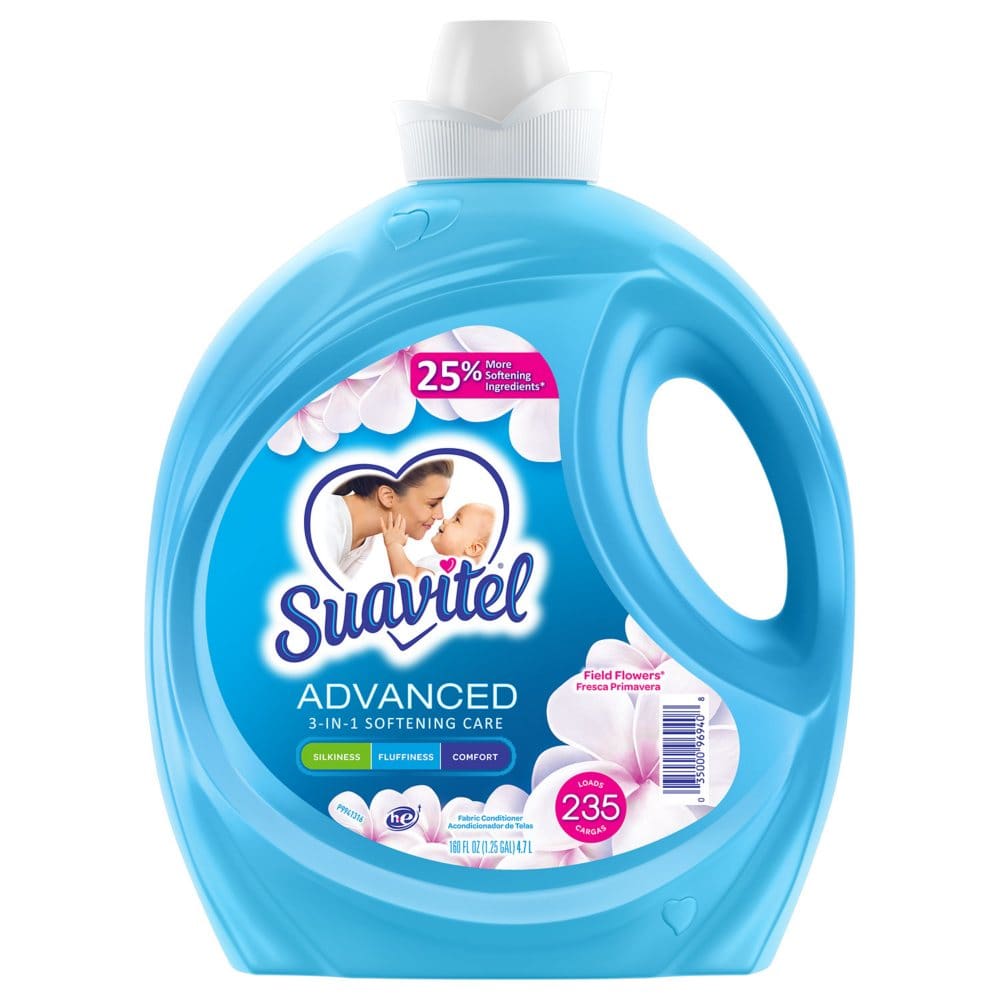 Suavitel Advanced Liquid Fabric Softener Field Flowers Scent (160 fl. oz. 235 loads) - Laundry Supplies - Suavitel Advanced