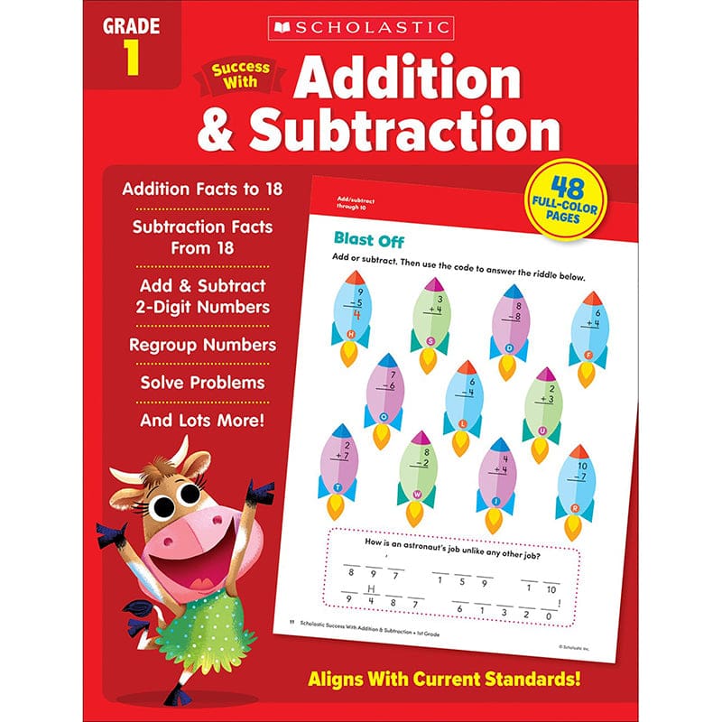 Success with Add & Subtraction Gr 1 (Pack of 8) - Addition & Subtraction - Scholastic Teaching Resources