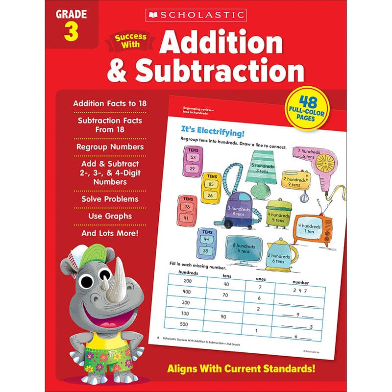 Success with Add & Subtraction Gr 3 (Pack of 8) - Addition & Subtraction - Scholastic Teaching Resources