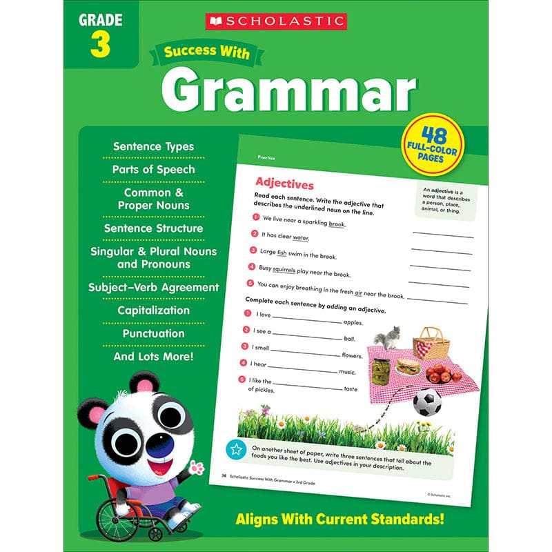 Success With Grammar Gr 3 (Pack of 8) - Grammar Skills - Scholastic Teaching Resources