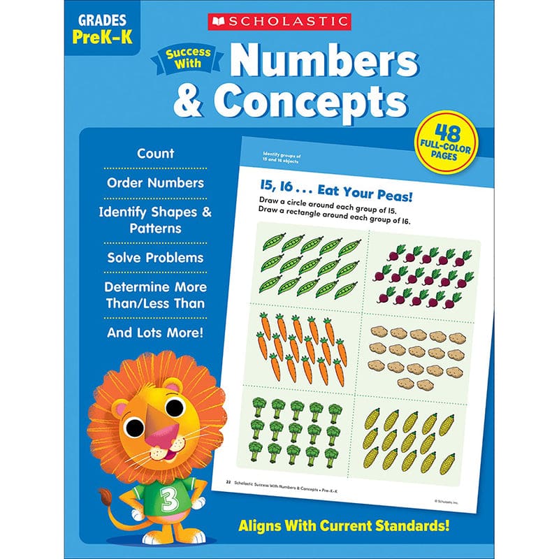 Success With Numbers & Concepts (Pack of 8) - Activity Books - Scholastic Teaching Resources