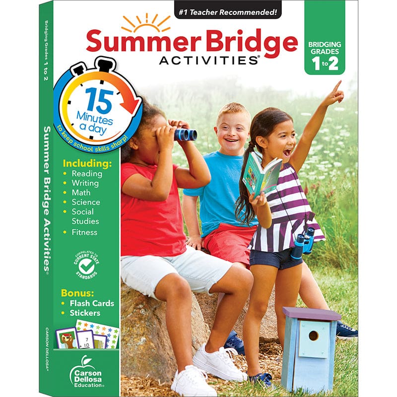 Summer Bridge Activities Gr 1-2 (Pack of 3) - Skill Builders - Carson Dellosa Education