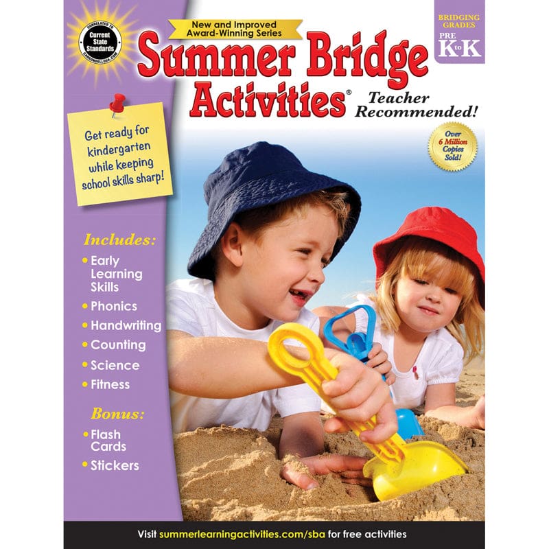 Summer Bridge Activities Gr Pk-K (Pack of 3) - Skill Builders - Carson Dellosa Education