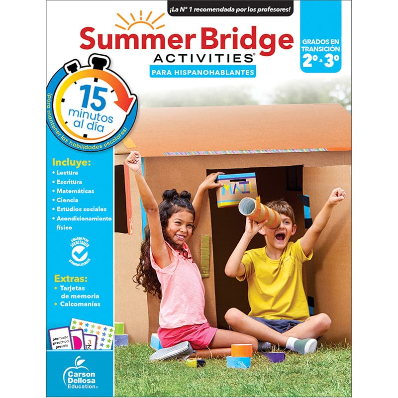 Summer Bridge Activitis Spanish 2-3 (Pack of 3) - Skill Builders - Carson Dellosa Education