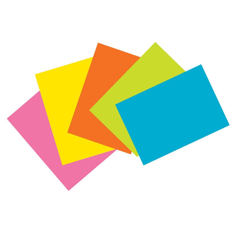 Super Bright Index Cards 4X6 Unrule (Pack of 8) - Index Cards - Dixon Ticonderoga Co - Pacon