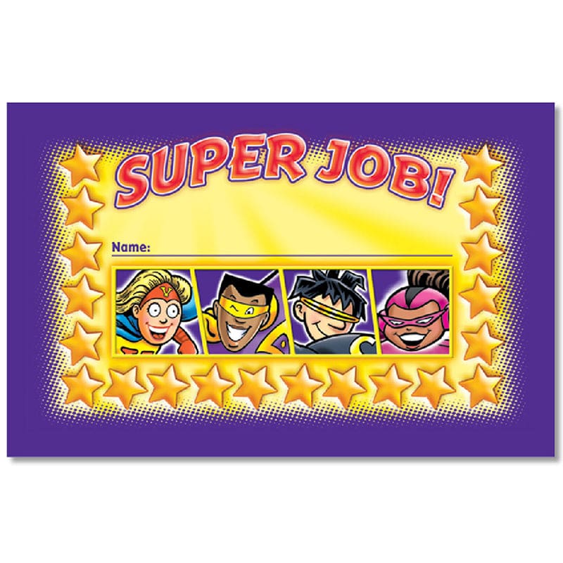 Super Job Incentive Punch Cards (Pack of 12) - Tickets - North Star Teacher Resource