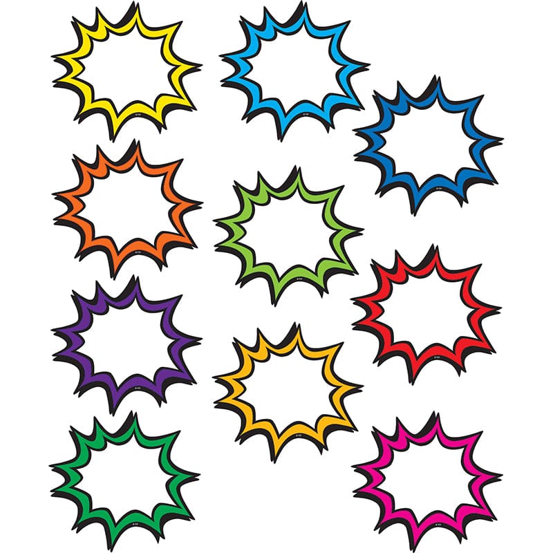 Superhero Burst Accents (Pack of 8) - Accents - Teacher Created Resources