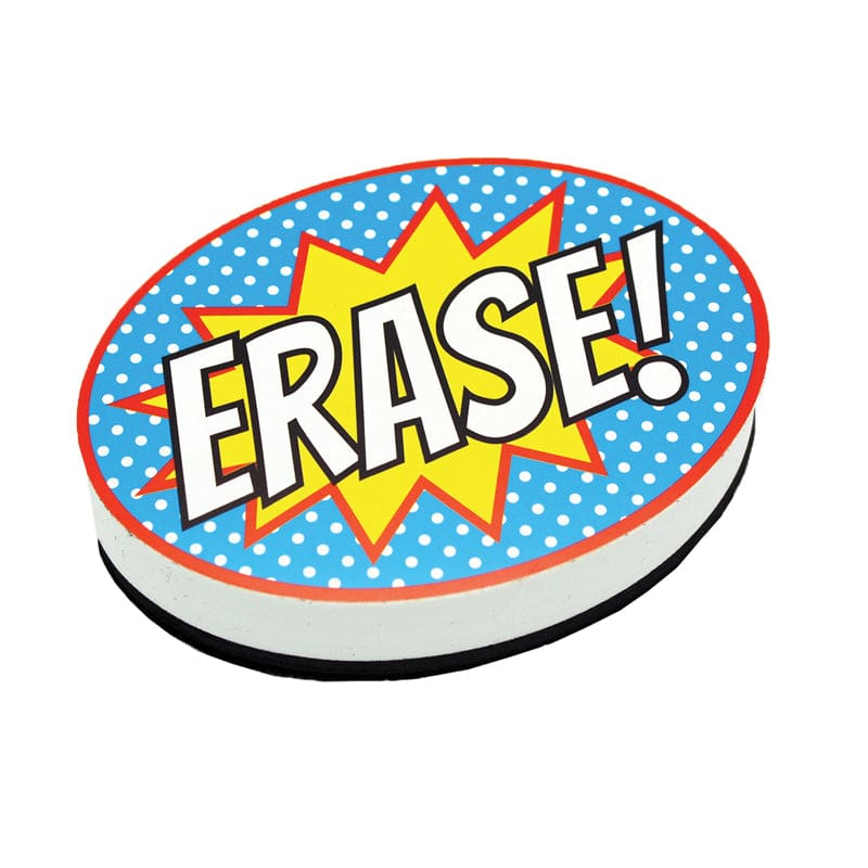 Superhero Erase Magnetic Whiteboard Eraser (Pack of 10) - Erasers - Ashley Productions