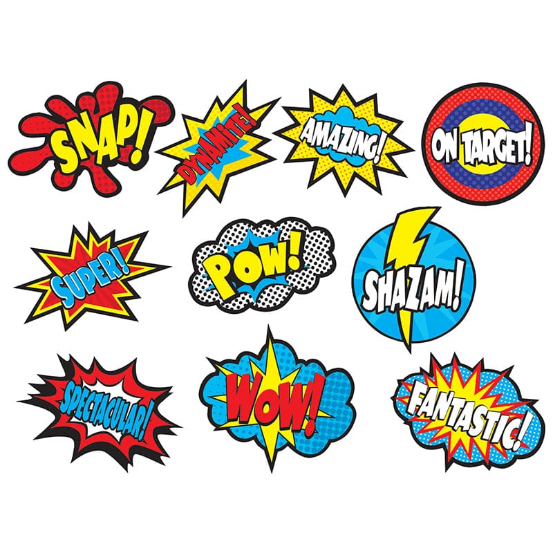 Superhero Sayings Accents (Pack of 8) - Accents - Teacher Created Resources