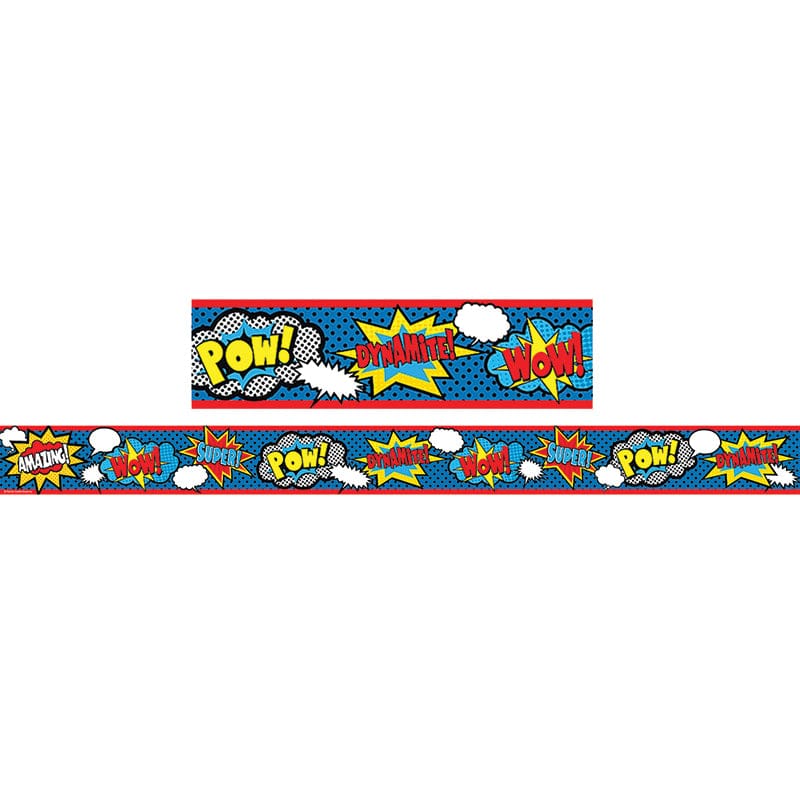 Superhero Straight Border Trim (Pack of 10) - Border/Trimmer - Teacher Created Resources