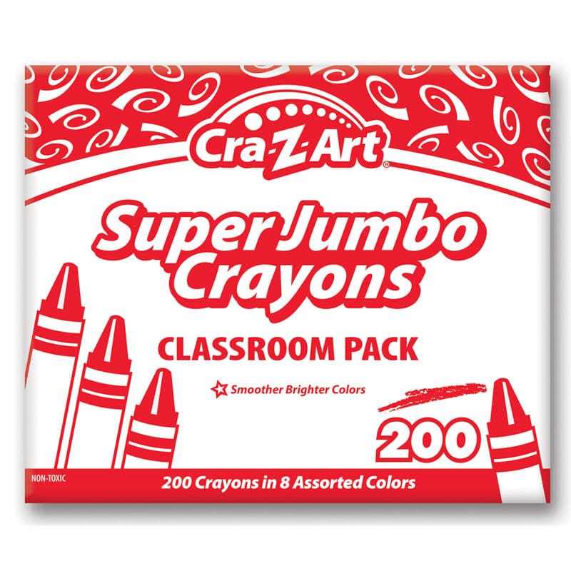 Supr Jumbo Crayon Class Pack Of 200 Cra-Z-Art - Crayons - Cra-z-art