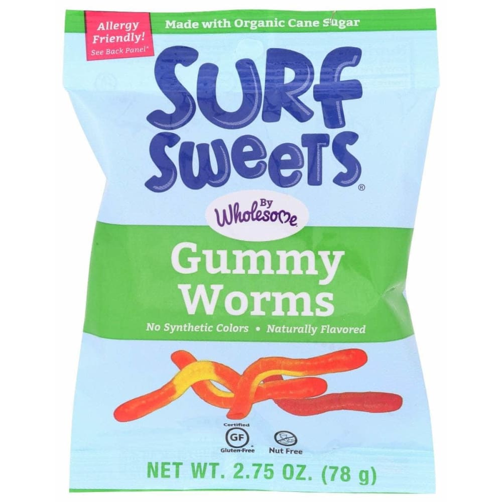 SURF SWEETS Grocery > Snacks SURF SWEETS: Gummy Worms, 2.75 oz