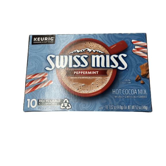 Swiss Miss Swiss Miss Peppermint Hot Cocoa Mix, Keurig Cups, 10 x 0.52 oz.