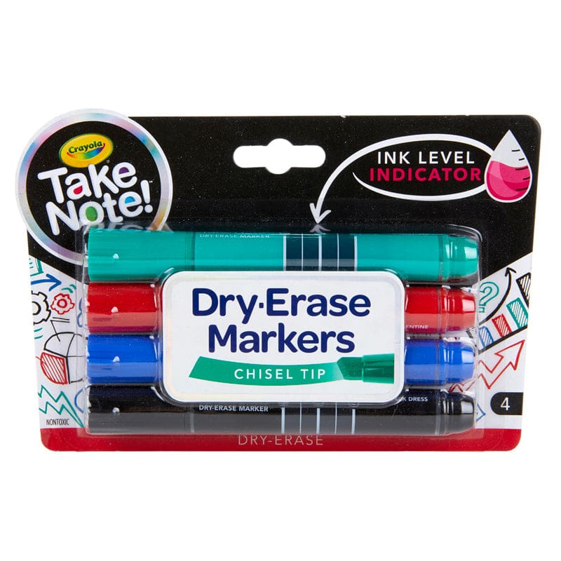 Take Note 4Ct Dry Erase Marker (Pack of 10) - Markers - Crayola LLC