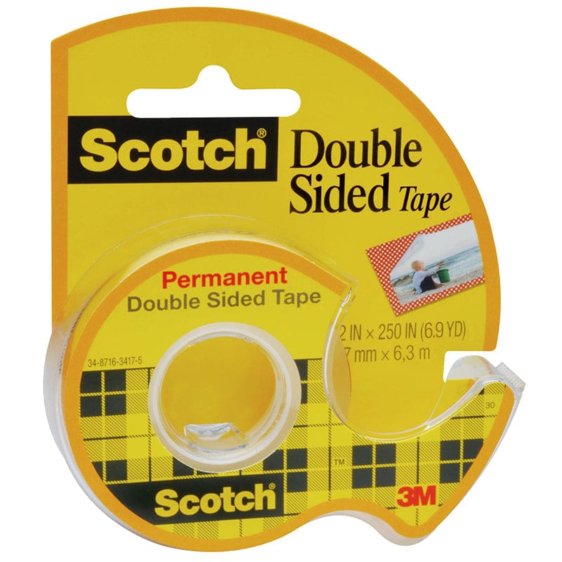 Tape Double Stick 1/2 X 250 (Pack of 12) - Tape & Tape Dispensers - 3M Company