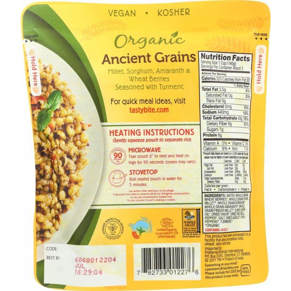 Tasty Bite Tasty Bite Ancient Grains Rice, 8.8 oz