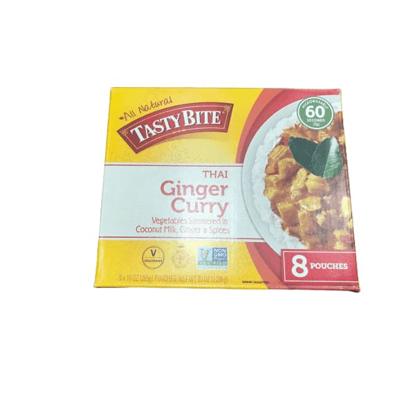 Tasty Bite Thai Entree Penang Ginger Curry 10 Ounce (Pack of 8) - ShelHealth.Com