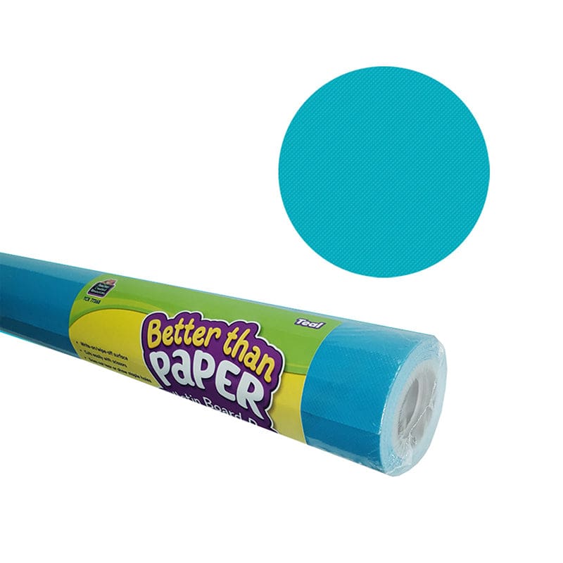 Teal Better Than Paper Bb Roll 4/Ct - Bulletin Board & Kraft Rolls - Teacher Created Resources