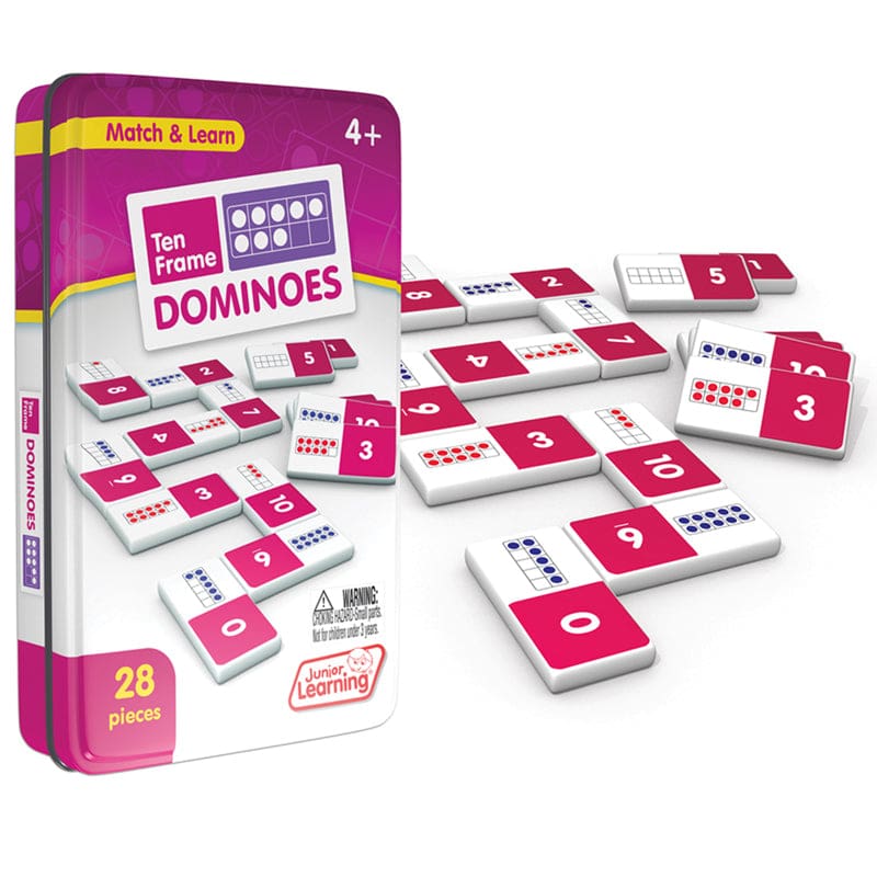 Ten Frames Dominoes (Pack of 6) - Dominoes - Junior Learning