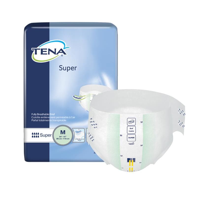 TENA Brief Tena Super Night Med Case of 56 - Incontinence >> Briefs and Diapers - TENA