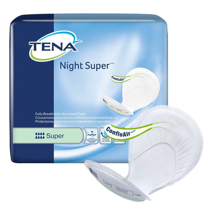 TENA Tena Night/Super Pad (Green) Case of 48 - Incontinence >> Liners and Pads - TENA