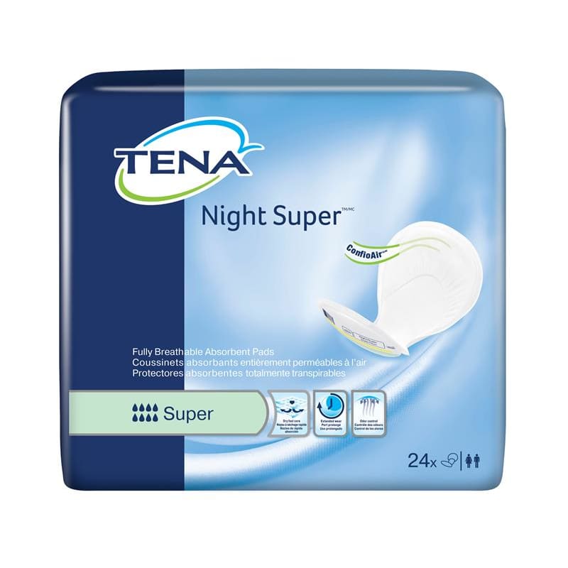 TENA Tena Night/Super Pad (Green) Case of 48 - Incontinence >> Liners and Pads - TENA