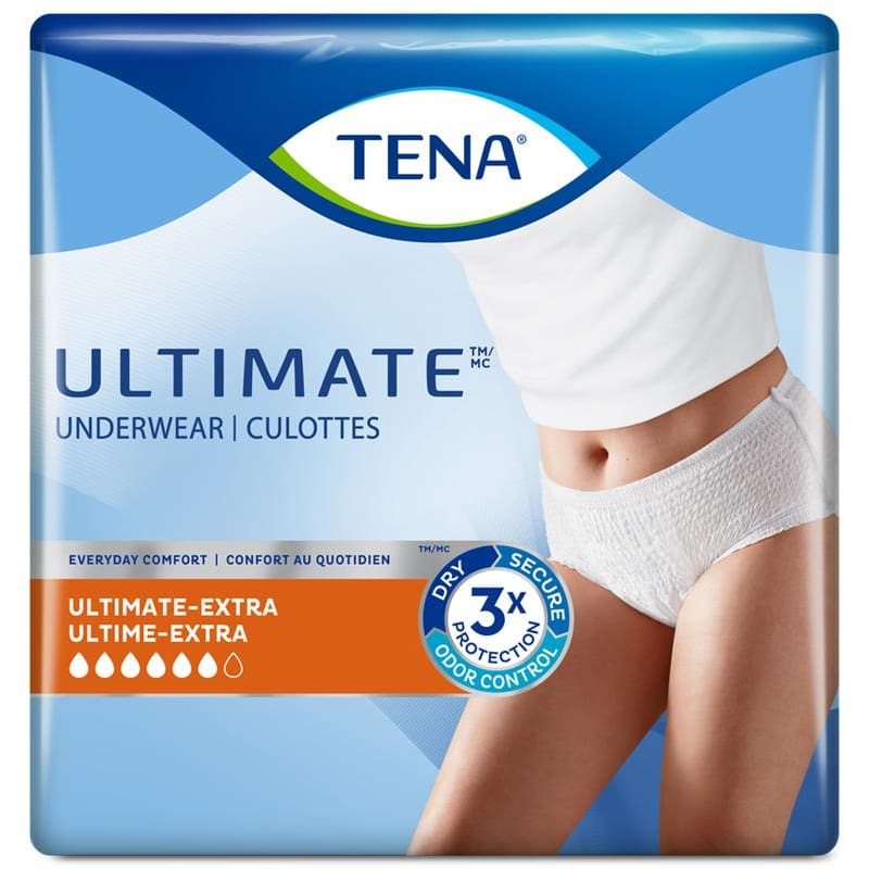 TENA Tena Underwear Extra Medium Bg16 Case of 72 - Incontinence >> Protective Underwear - TENA