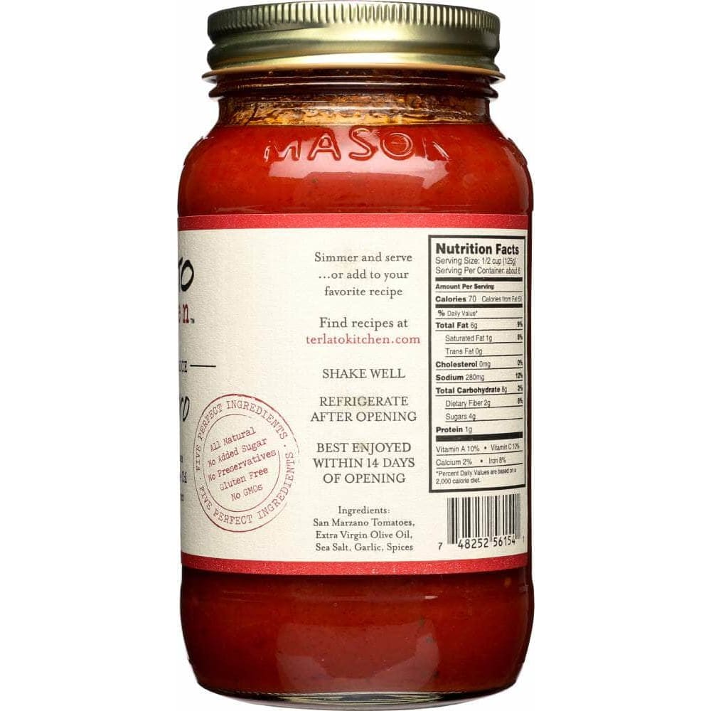 Terlato Kitchen Terlato Kitchen Sauce Pomodoro Small Batch, 24 oz