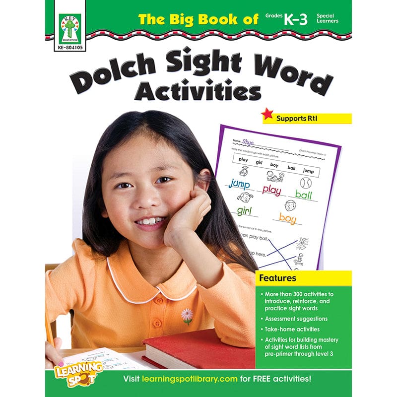 The Big Book Of Dolch Sight Word Activities - Sight Words - Carson Dellosa Education