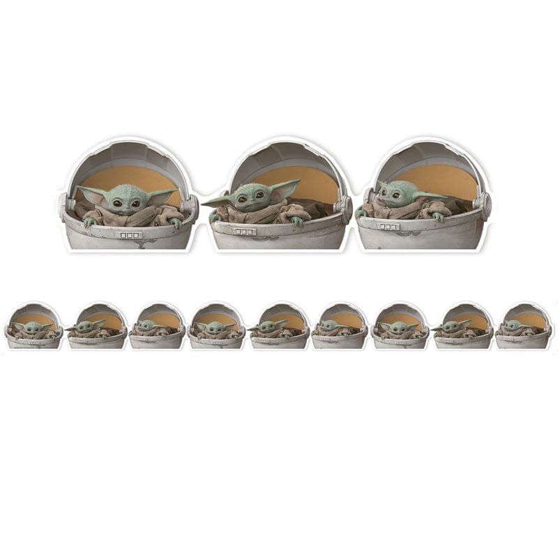 The Mandalorian The Child Deco Trim Extra Wide (Pack of 10) - Border/Trimmer - Eureka