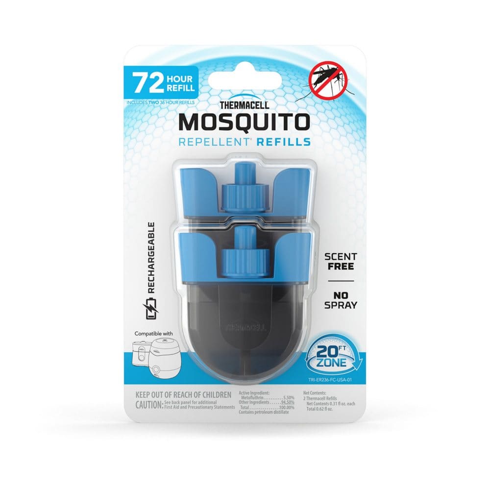 Thermacell E-Series Rechargeable Mosquito Repellent Refill 72 Hours - Pest Control Products - Thermacell