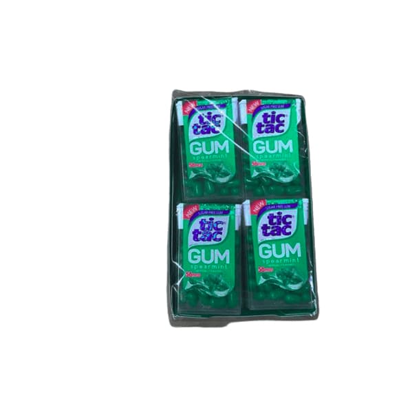 Tic Tac Gum, Sugar Free Chewing Gum, Spearmint, 12 Count - ShelHealth.Com