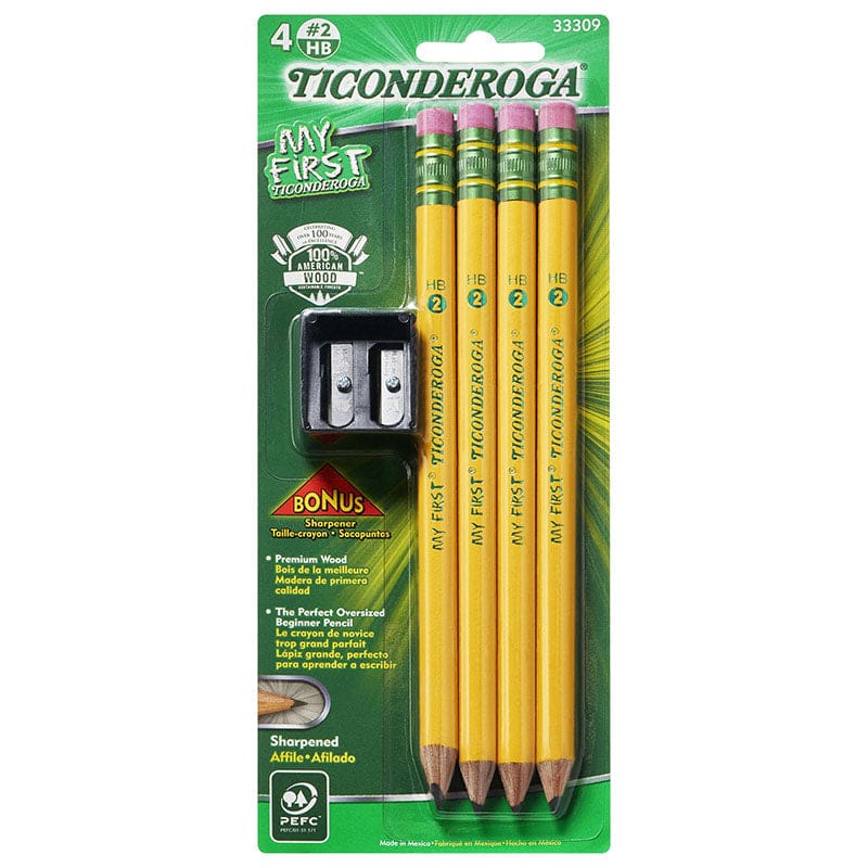 Ticonderoga My 1St Pencil Sharp 4Pk (Pack of 10) - Pencils & Accessories - Dixon Ticonderoga Company