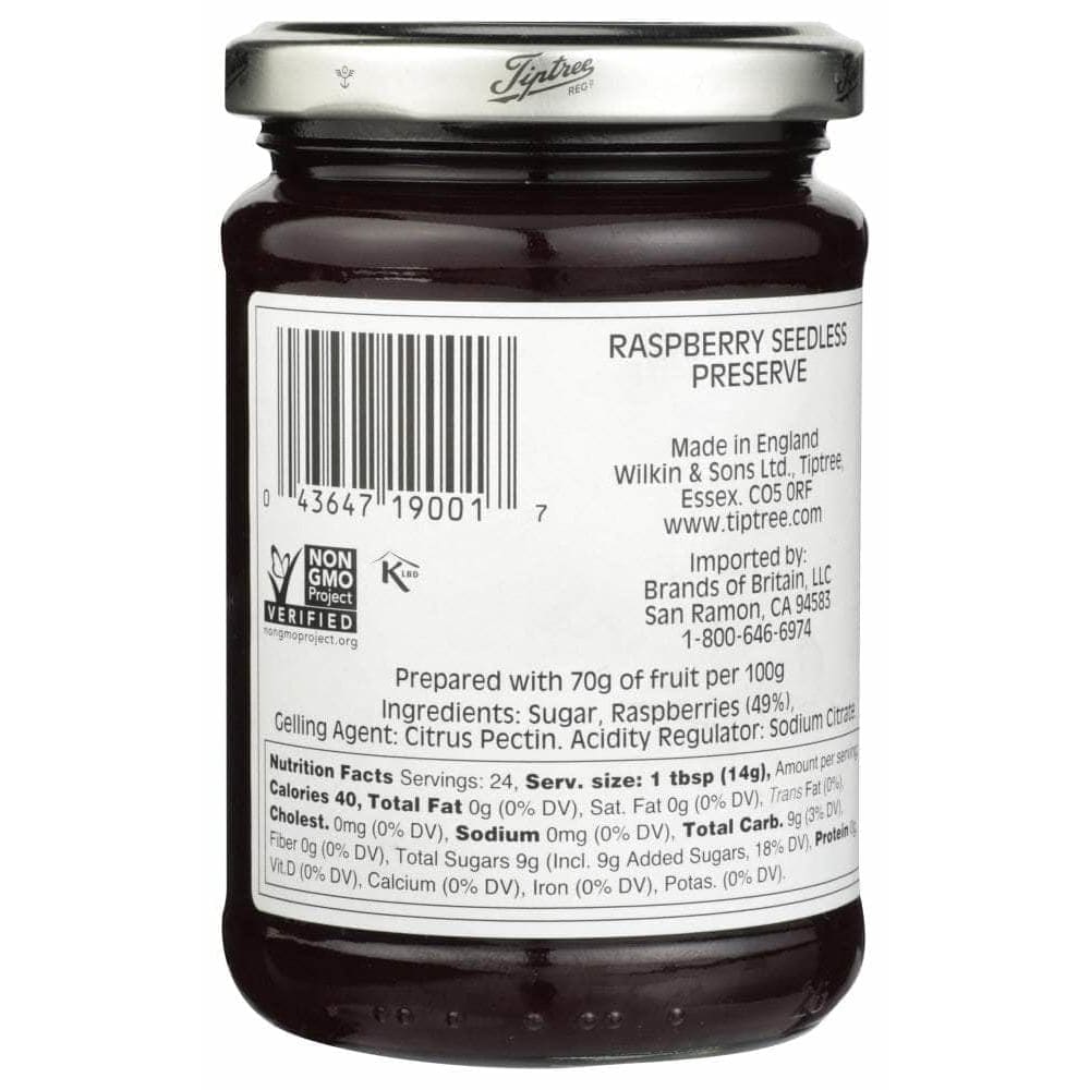 Tiptree Tiptree Preserve Raspberry, Seedless, 12 oz