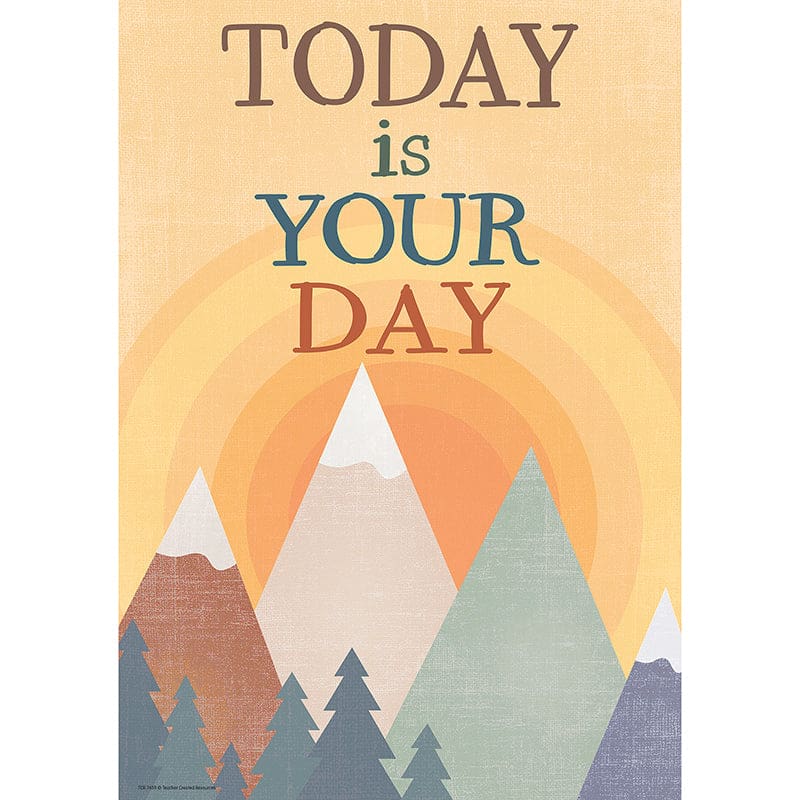 Today Is Your Day Positive Poster (Pack of 12) - Motivational - Teacher Created Resources