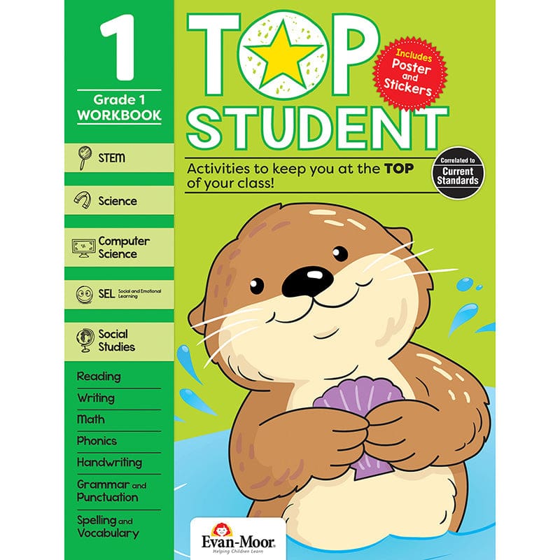 Top Student Grade 1 (Pack of 2) - Activity Books - Evan-moor