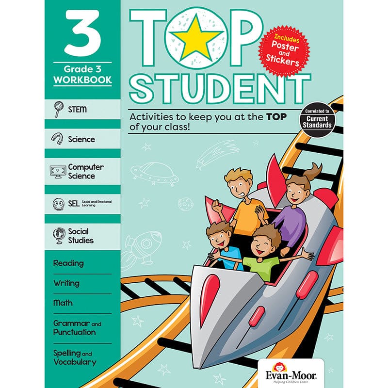 Top Student Grade 3 (Pack of 2) - Activity Books - Evan-moor