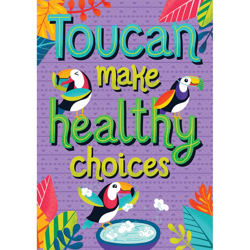 Toucan Make Healthy Choices Poster One World (Pack of 12) - Science - Carson Dellosa Education