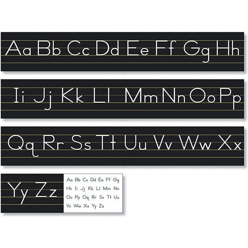 Tradit Manuscript Alphabt Line Blck (Pack of 6) - Alphabet Lines - North Star Teacher Resource