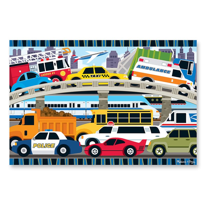 Traffic Jam Floor Puzzle (Pack of 2) - Floor Puzzles - Melissa & Doug