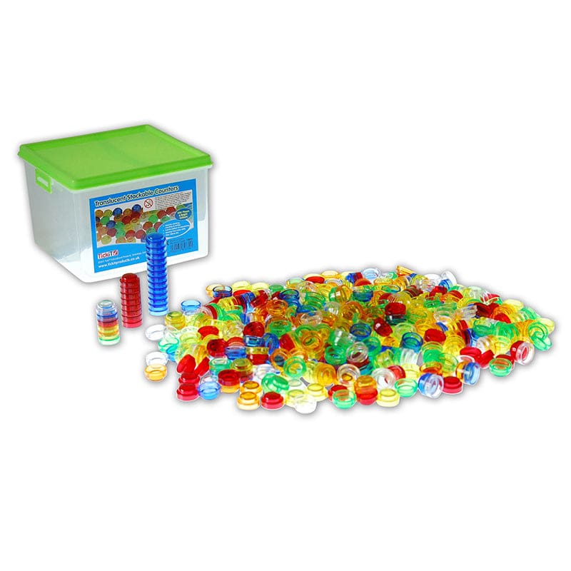 Translucent Stackable Counters - Sorting - Learning Advantage