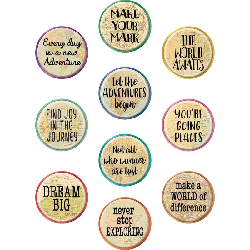 Travel Map Positive Saying Accents (Pack of 8) - Accents - Teacher Created Resources