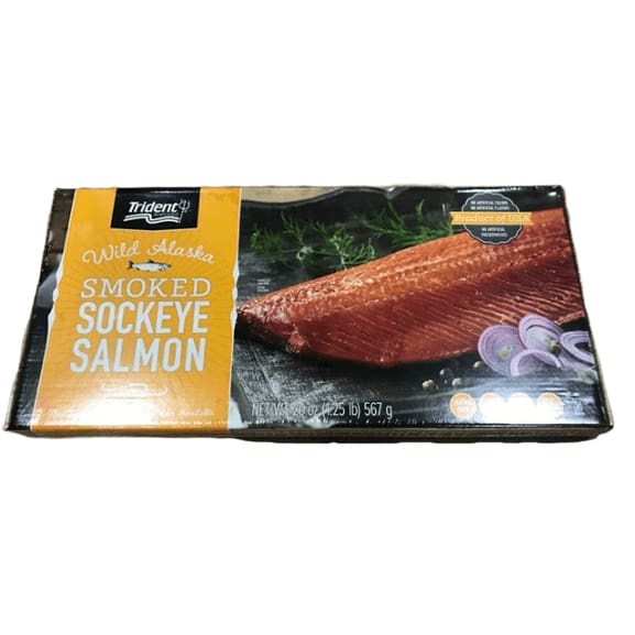 Trident Wild Alaskan Smoked Sockeye Salmon - 567g/20 Oz (Pack Of 2 ...