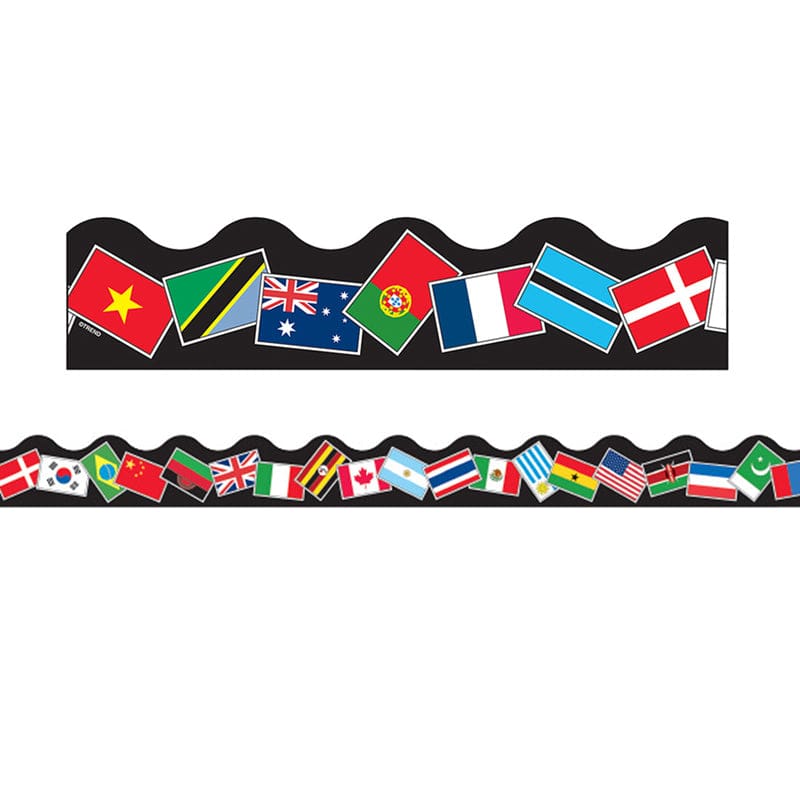 Trimmer World Flags (Pack of 10) - Border/Trimmer - Trend Enterprises Inc.