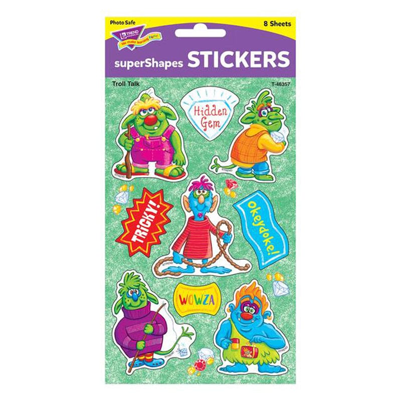 Troll Talk Large Stickers 72 Ct (Pack of 12) - Stickers - Trend Enterprises Inc.