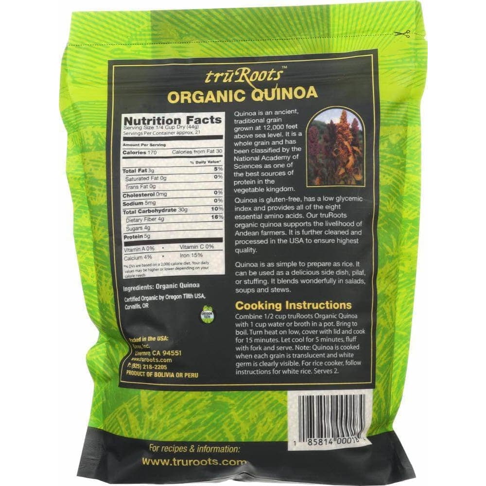 Truroots Truroots Quinoa 100% Whole Grain Organic, 2 lb