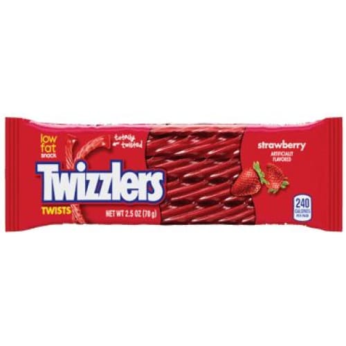 Twizzlers Strawberry Flavor Gummies, 2.46 oz (70 g) | ShelHealth