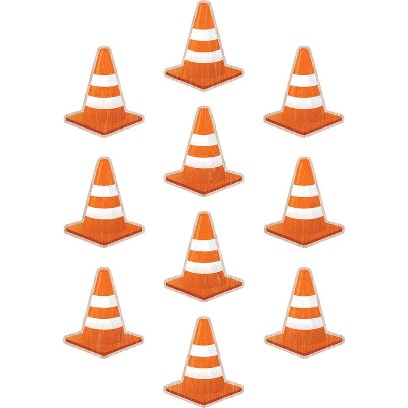 Under Construction Cones Accents (Pack of 8) - Accents - Teacher Created Resources