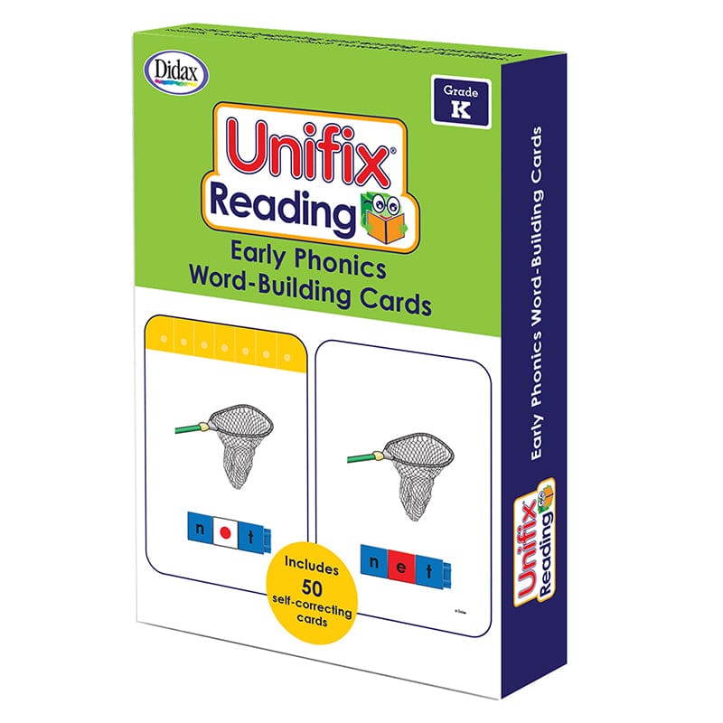 Unifix Word Building Cards Gr K (Pack of 3) - Vocabulary Skills - Didax