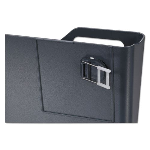 Universal Recycled Plastic Cubicle Single File Pocket Cubicle Pins Mount 13.5 X 3 X 7 Charcoal - Furniture - Universal®